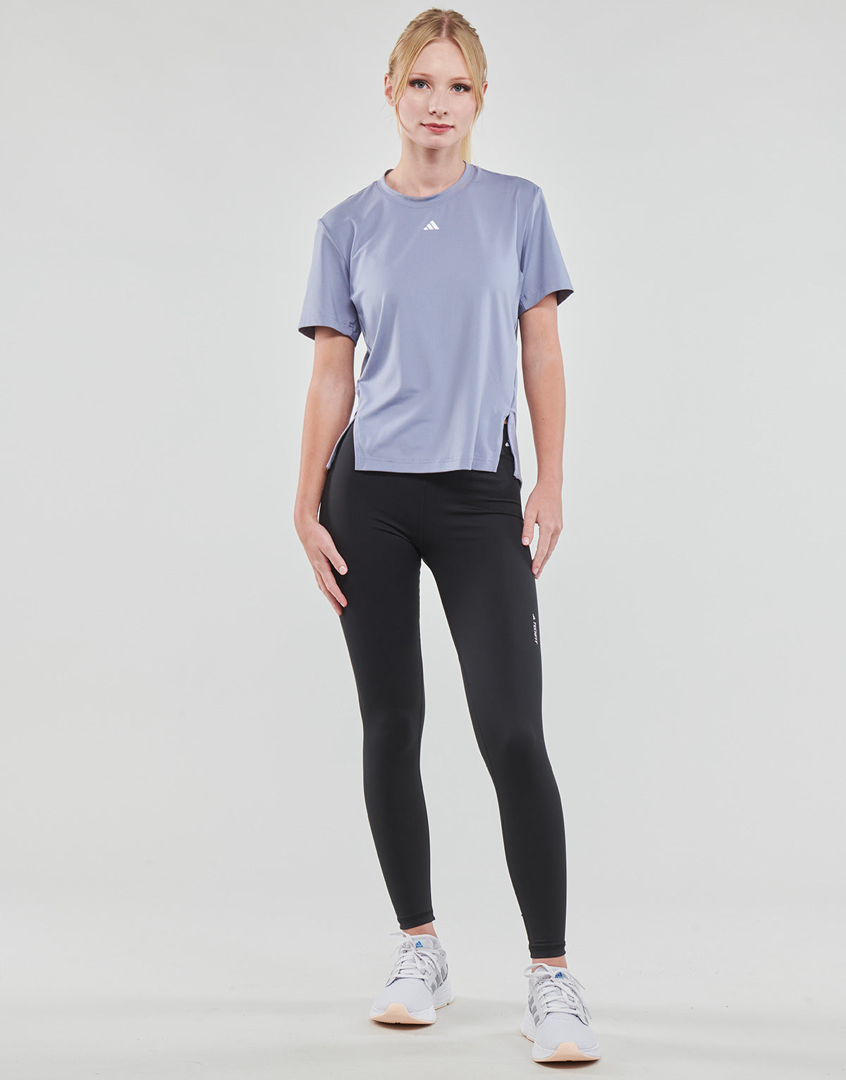 Collant Donna adidas TF LONG T Nero