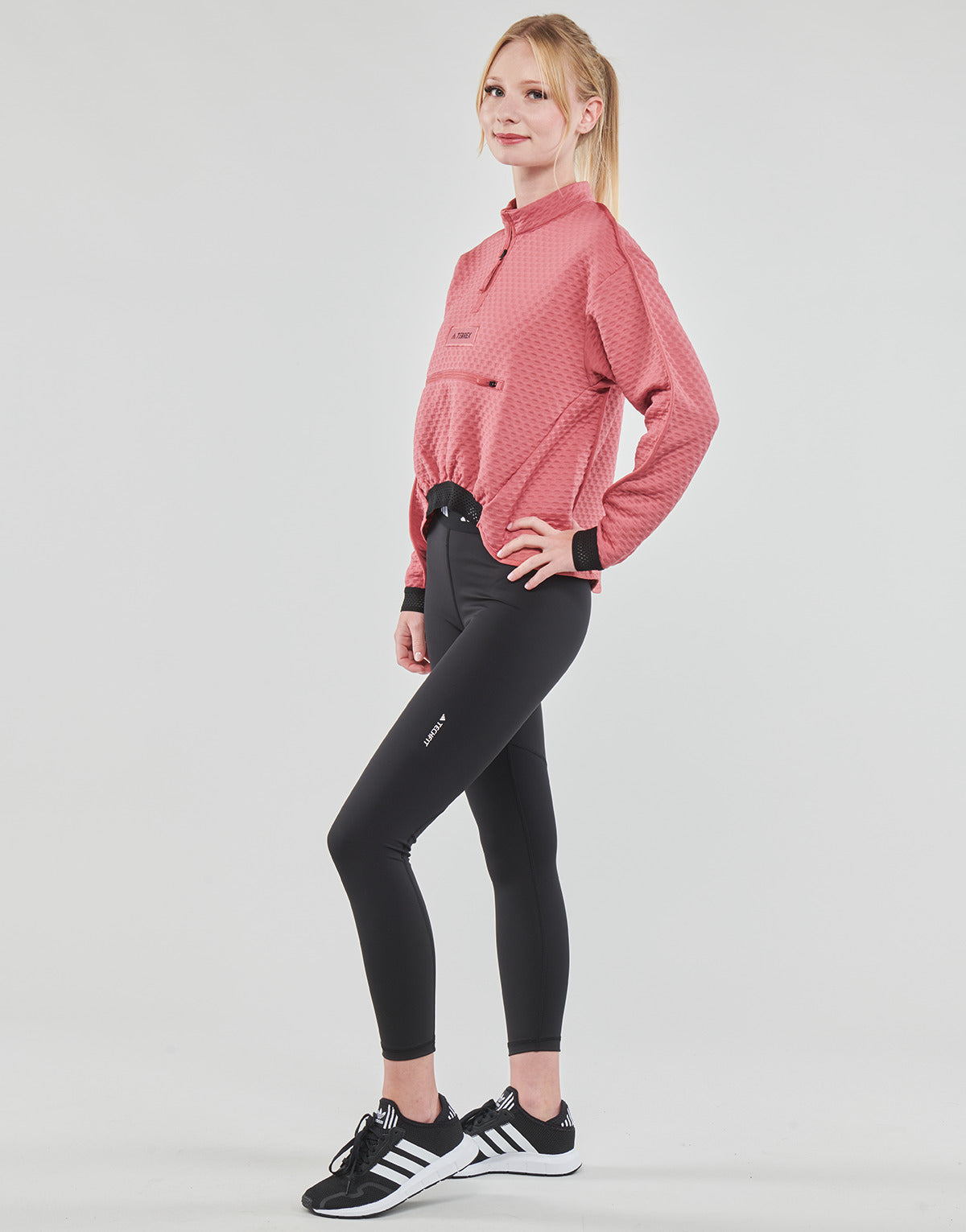 Felpa Donna adidas Utilitas FZ F Bordeaux