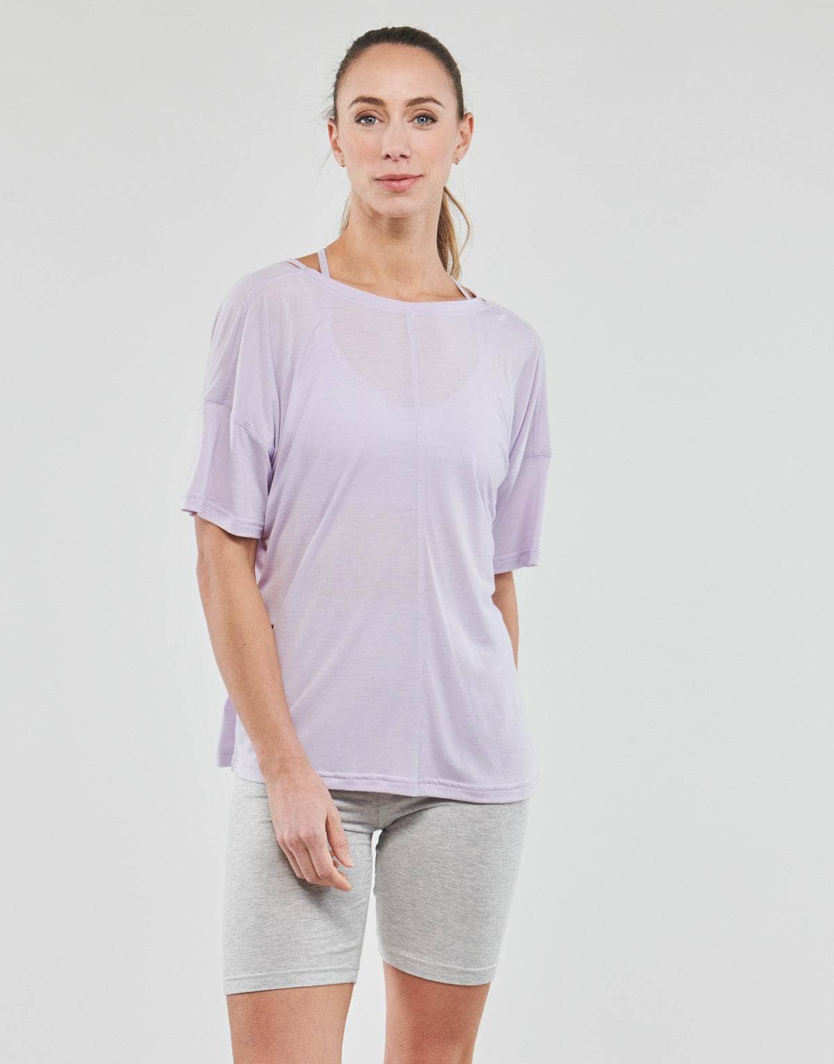T-shirt Donna adidas YGA ST O T Viola