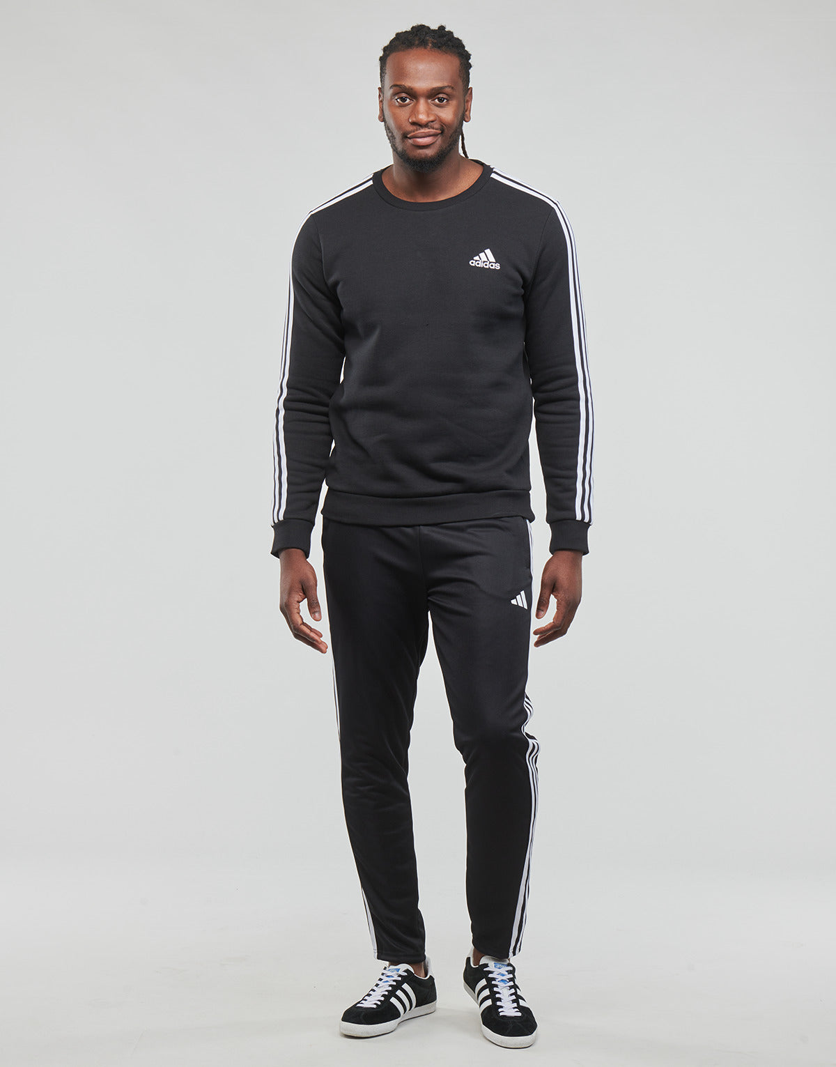 Pantaloni Sportivi Uomo adidas TR-ES BASE 3PT Nero