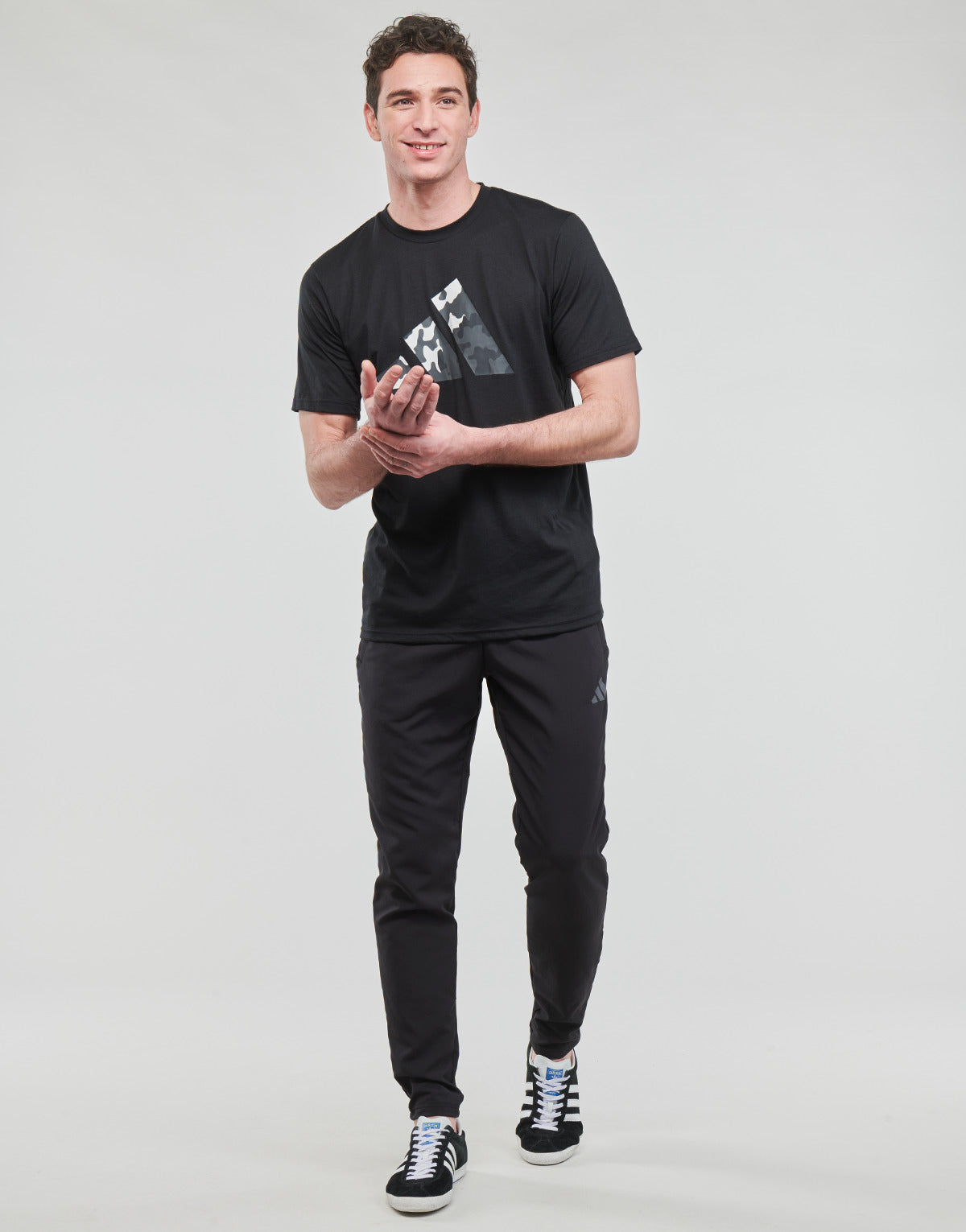 Pantaloni Sportivi Uomo adidas TR-ES + BL PANT Nero