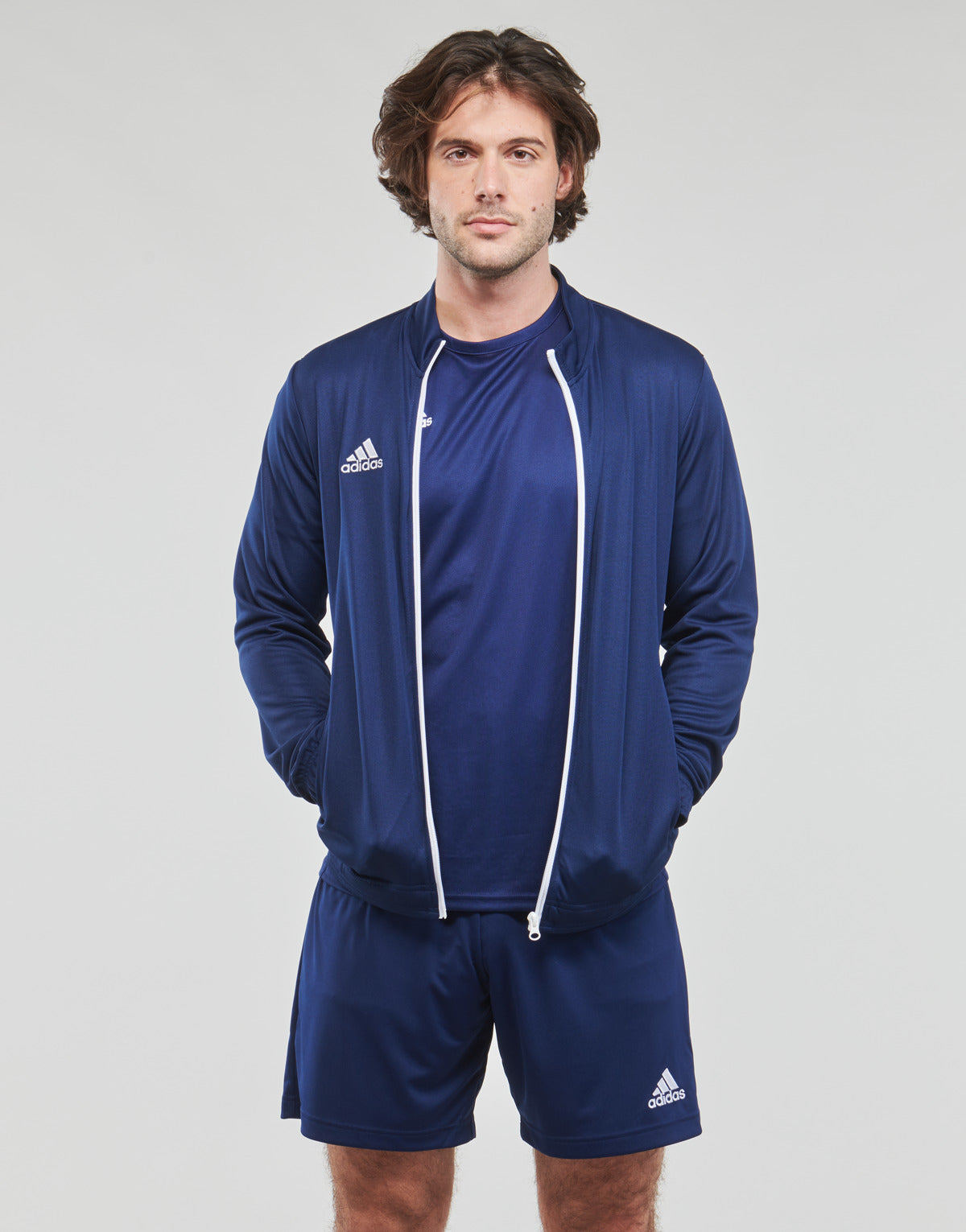 Giacca Sportiva Uomo adidas  ENT22 TK JKT  Blu