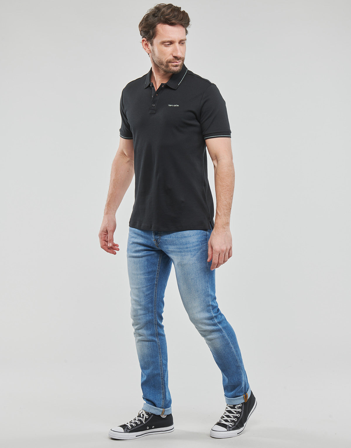 Polo Uomo Teddy Smith P-JOEY MC Nero