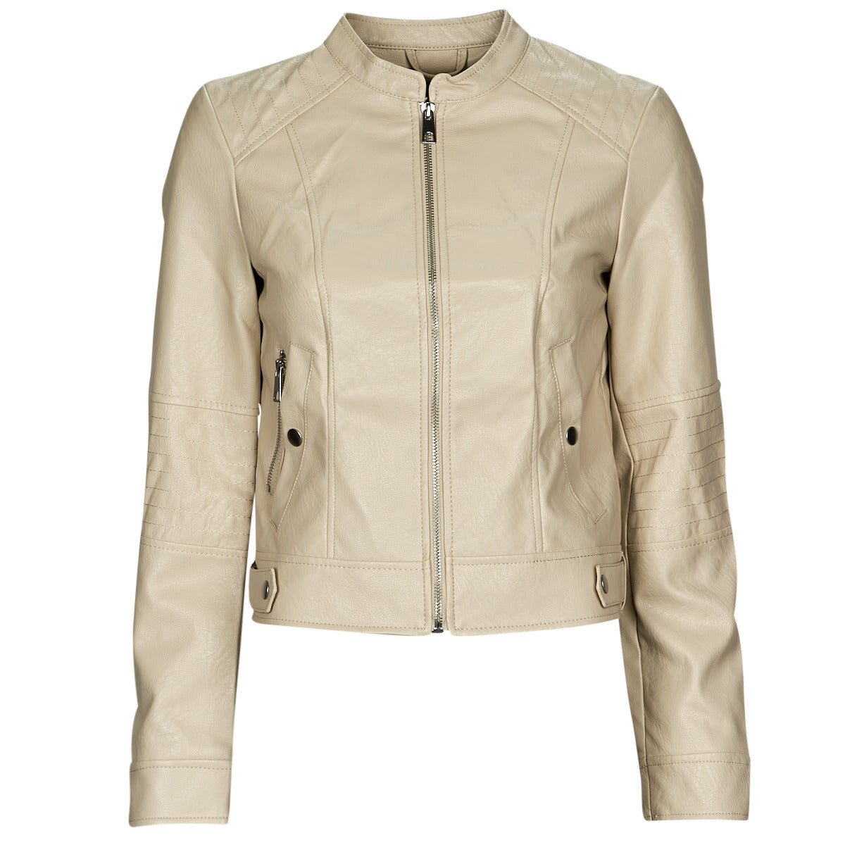 Giacca in pelle Donna Vero Moda VMLOVE LAVINE SHORT COATED JACKET Beige