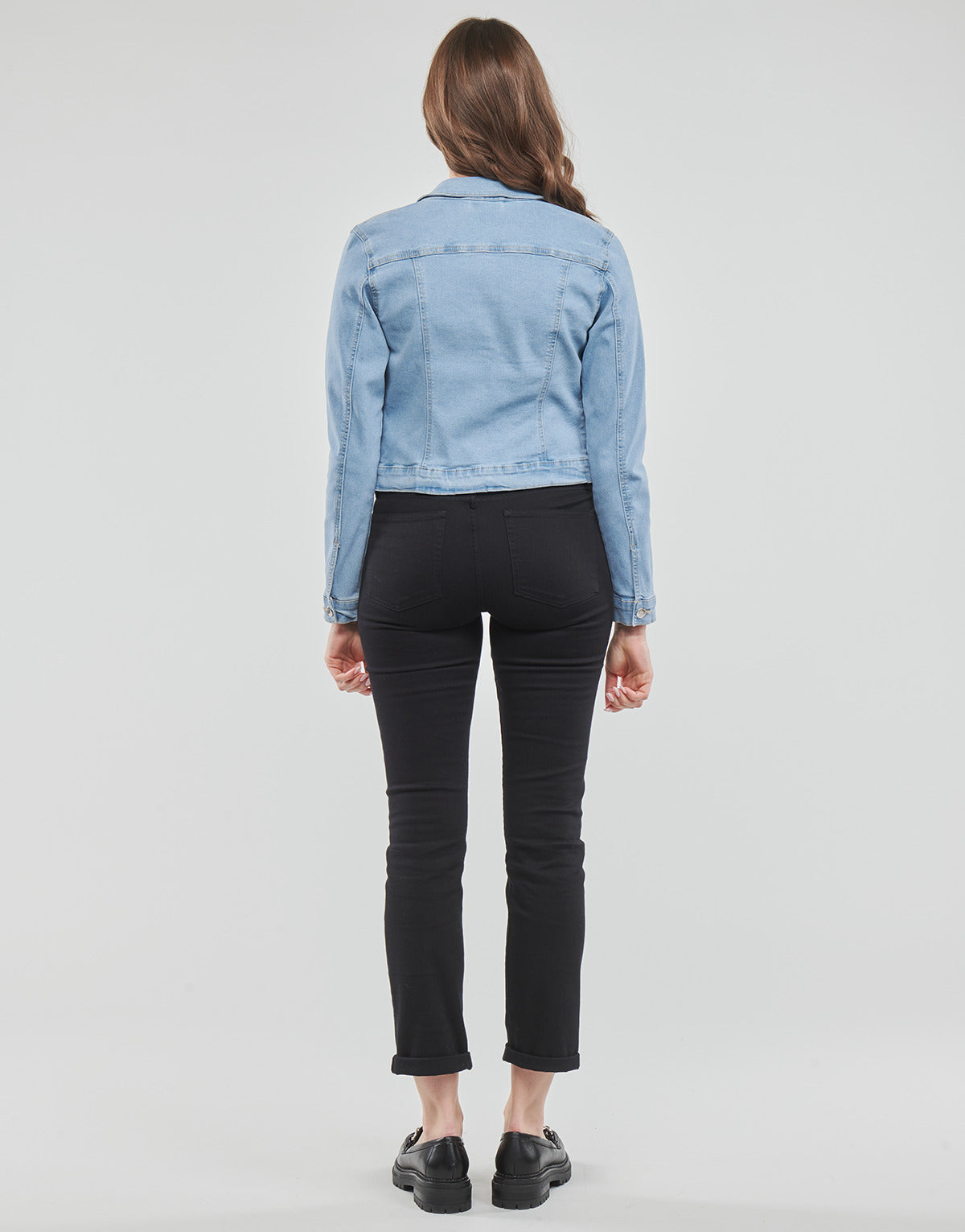 Giacca in jeans Donna Vero Moda VMLUNA LS SLIM DNM JACKET MIX GA NOOS Blu