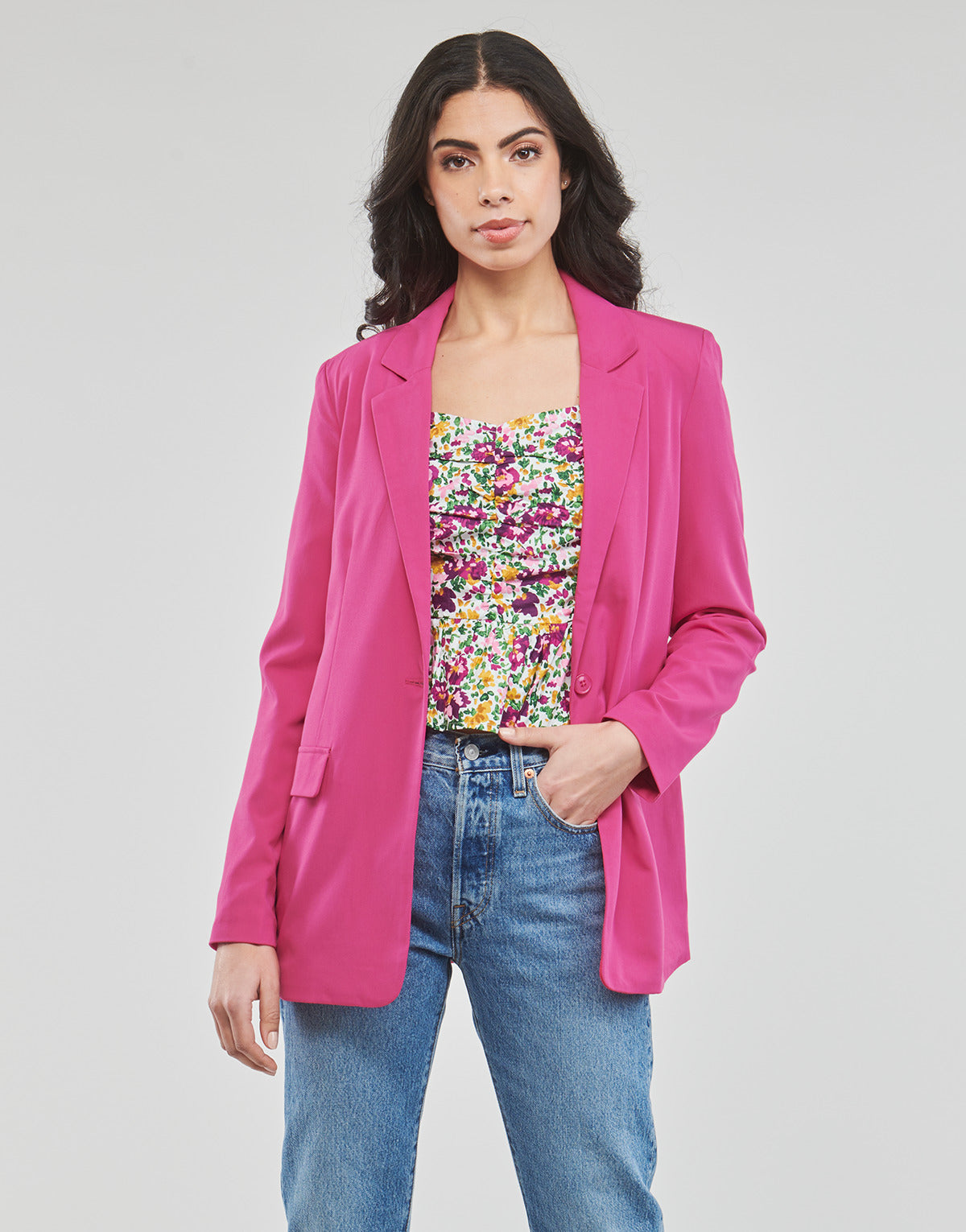 Giacca Donna Vero Moda VMZELDA L/S BLAZER NOOS Rosa