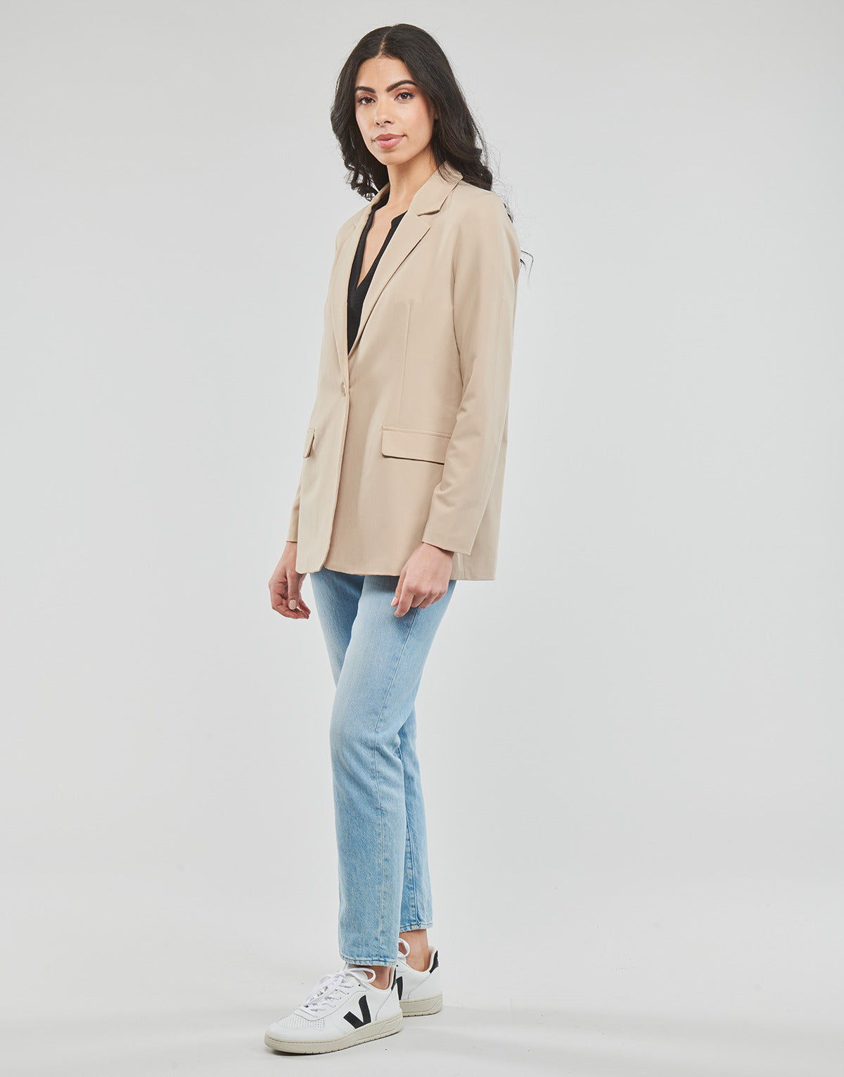 Giacca Donna Vero Moda VMZELDA L/S BLAZER NOOS Beige