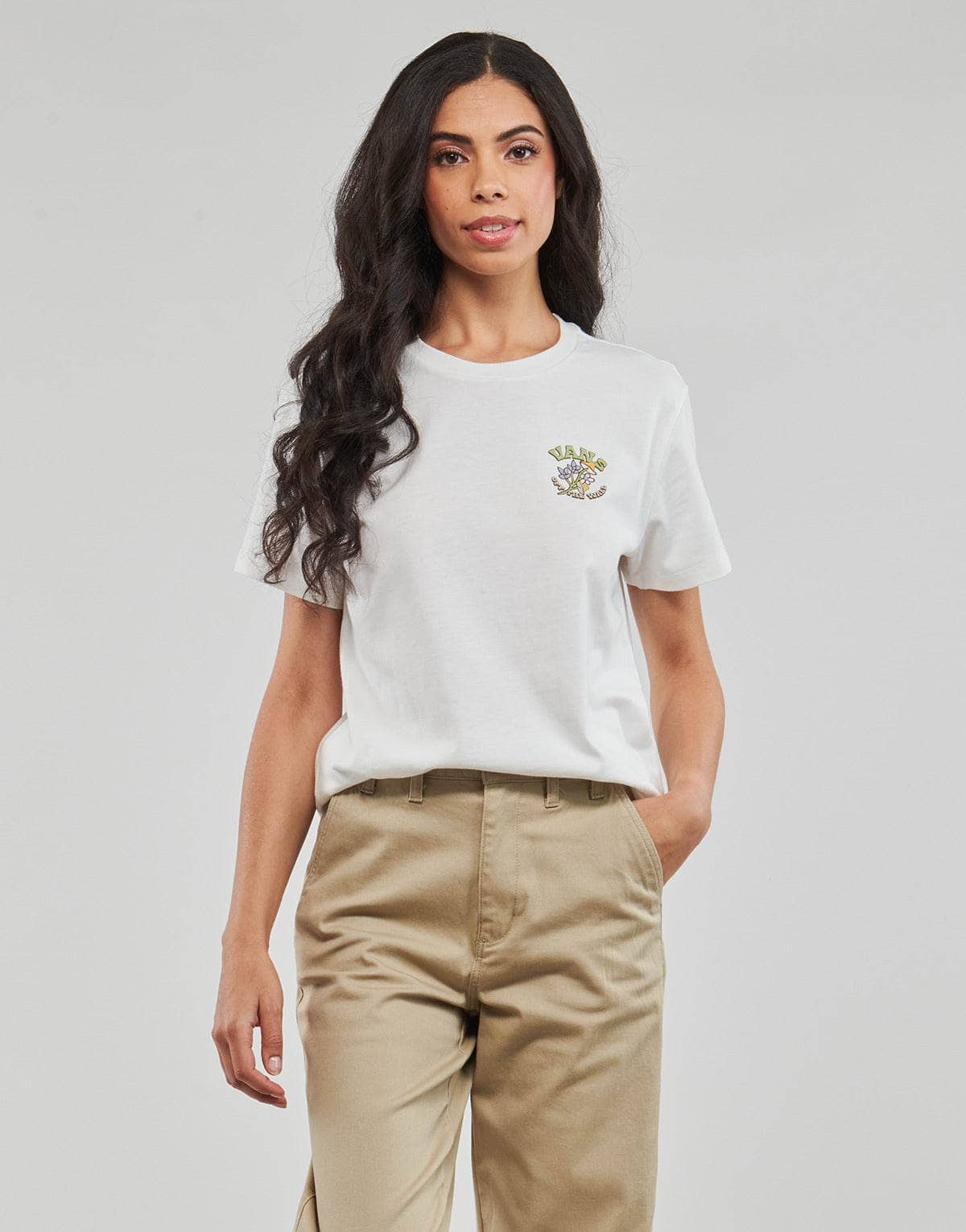 T-shirt Donna Vans PAISLEY FLY BFF Bianco