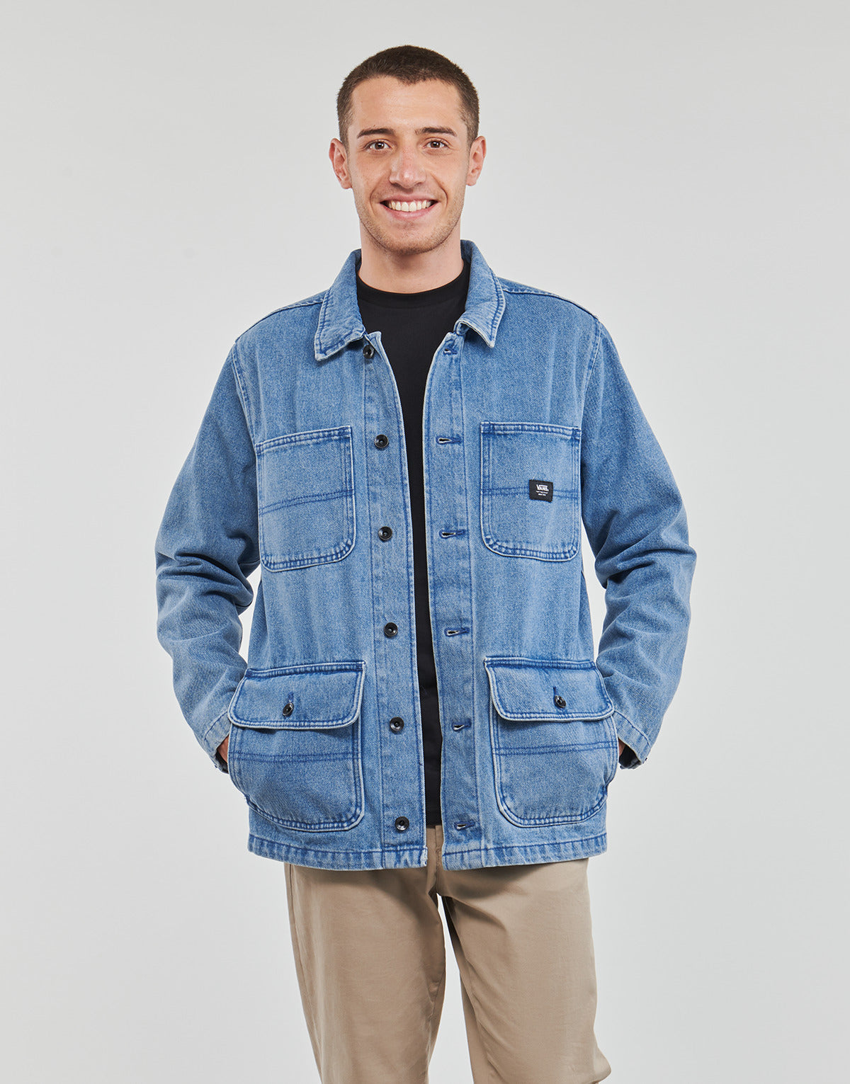 Giacca in jeans Uomo Vans DRILL DENIM JACKET Blu