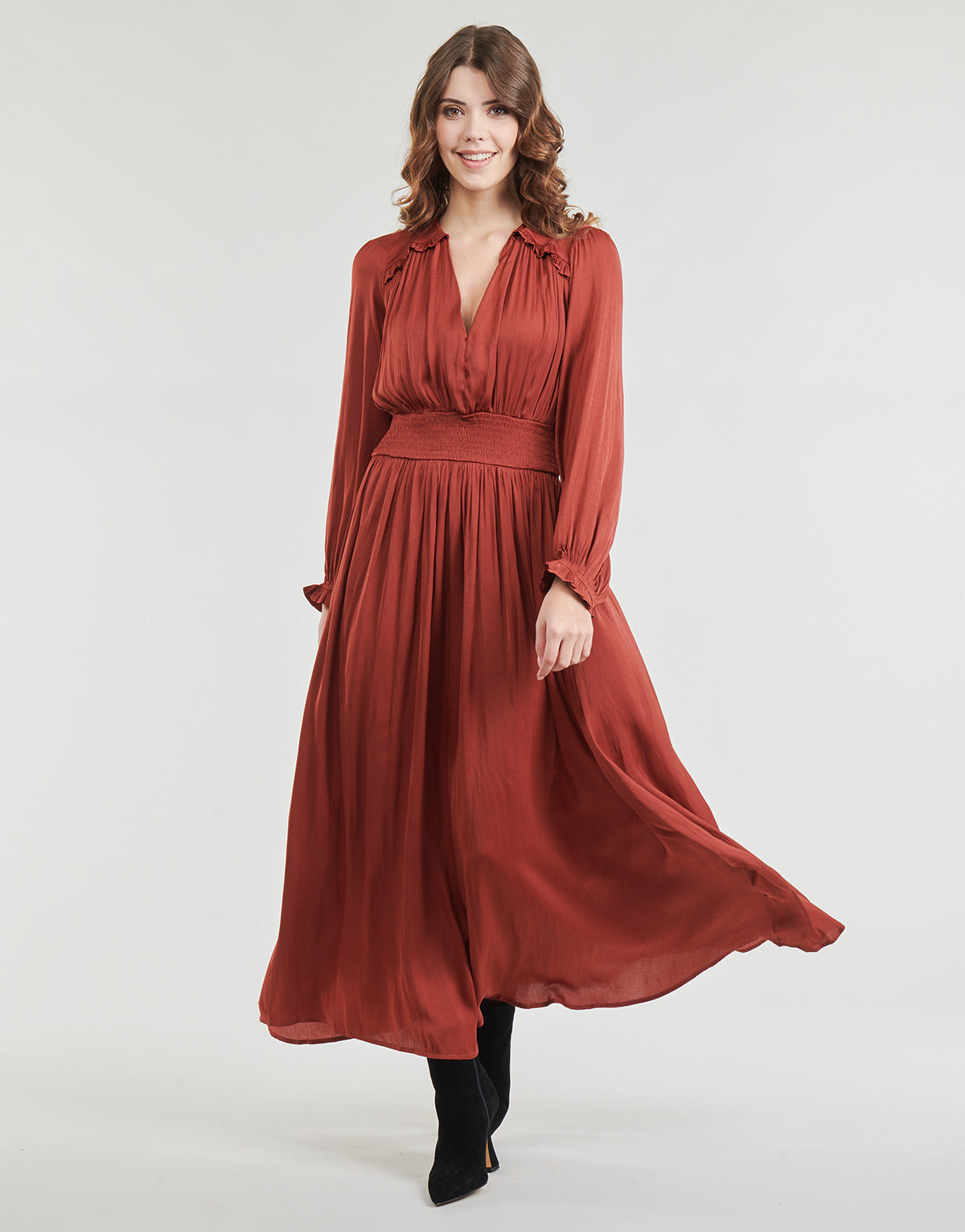 Abito lungo Donna Moony Mood  ATHENA-ROUGE  Rosso