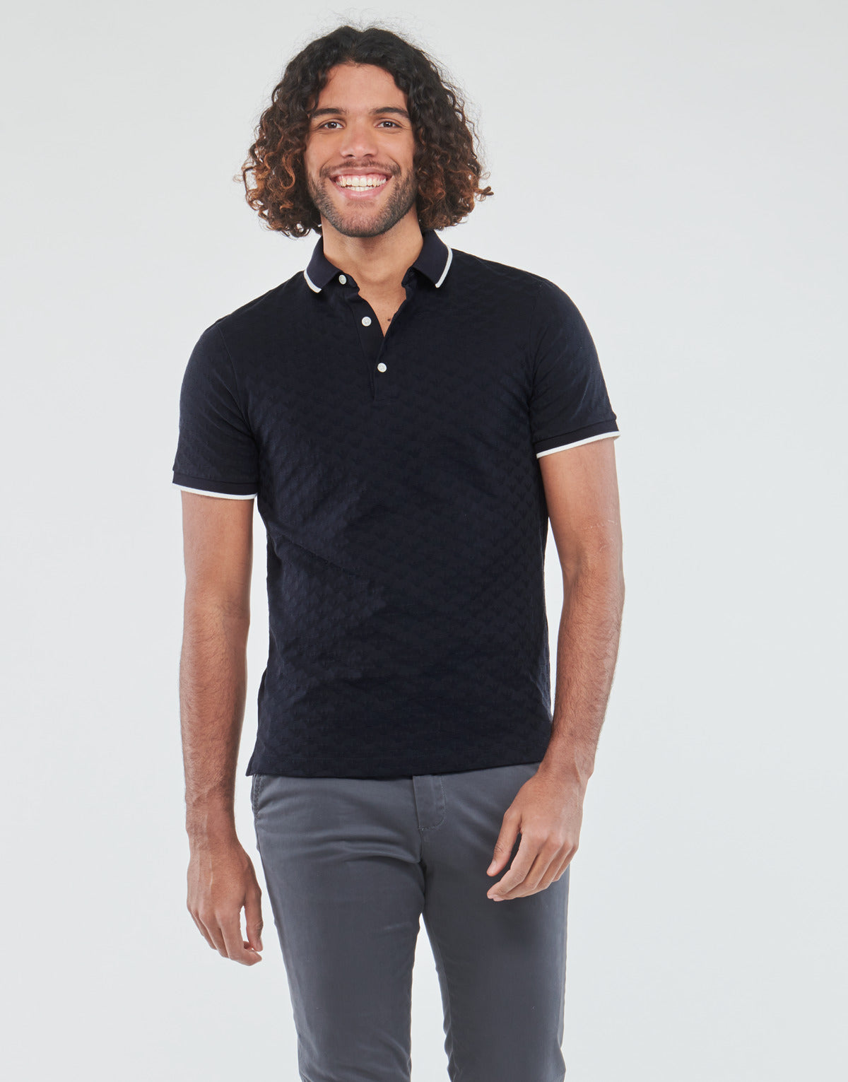 Polo Uomo Emporio Armani 8N1FP0 Marine