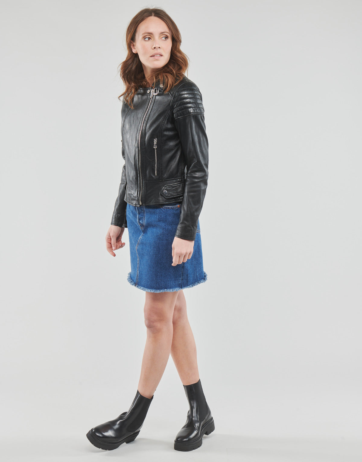 Giacca in pelle Donna Oakwood SASHA 6 Nero