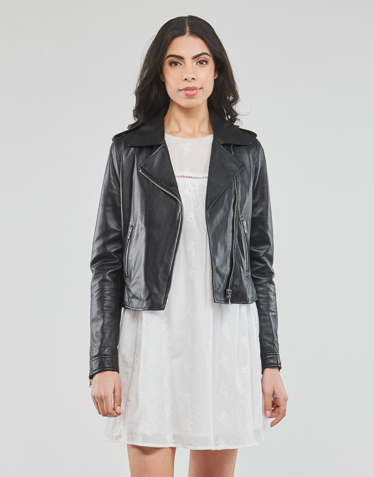 Giacca in pelle Donna Oakwood KITTY Nero