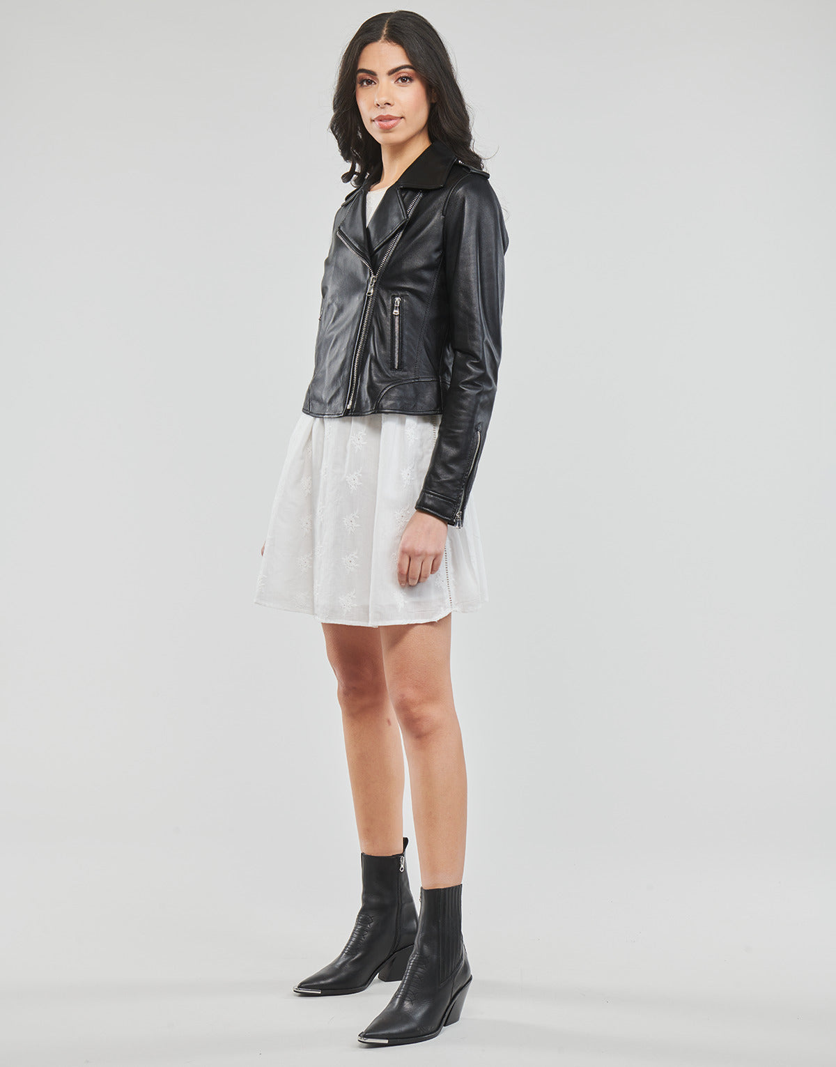 Giacca in pelle Donna Oakwood KITTY Nero