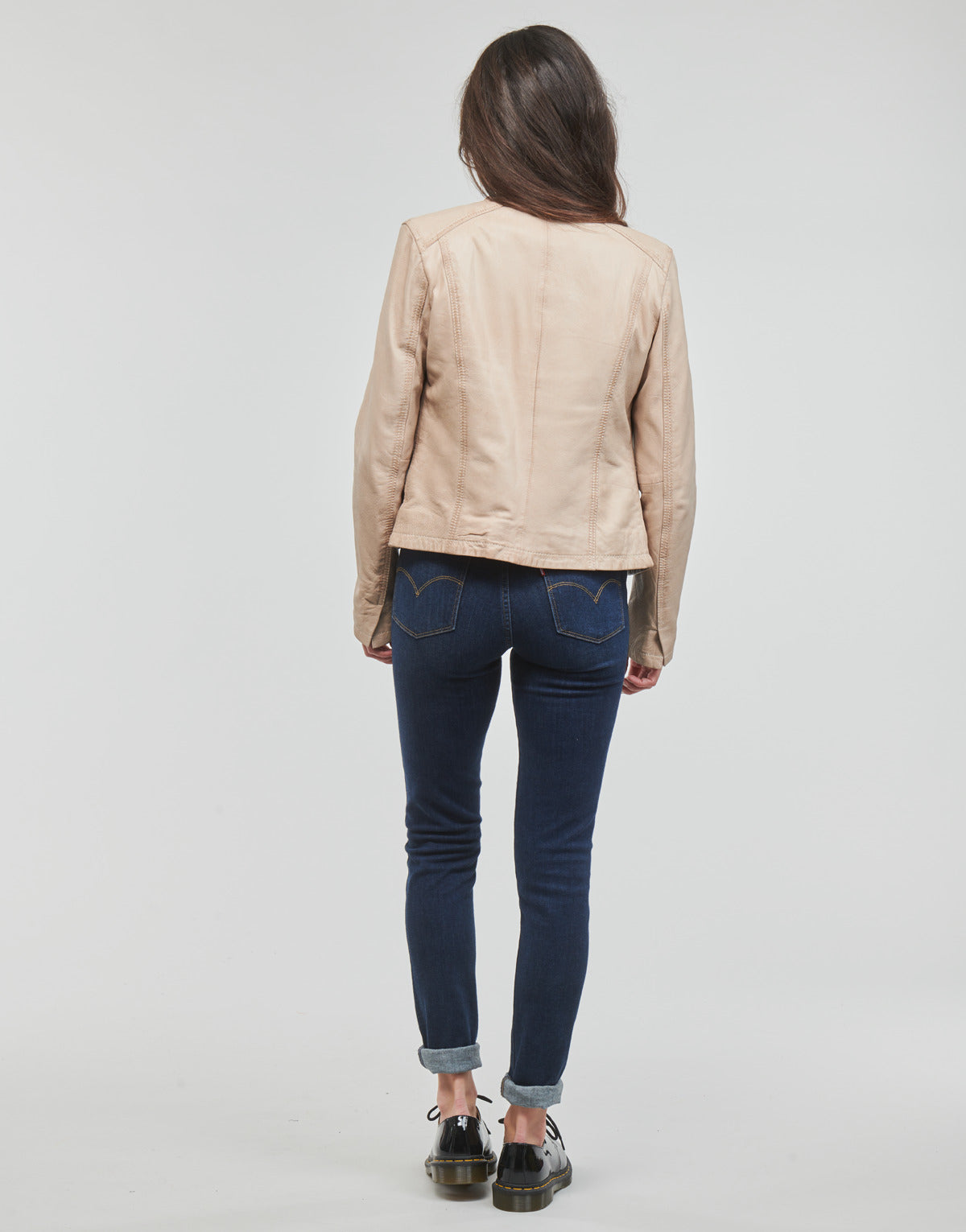 Giacca in pelle Donna Oakwood PENNY 6 Beige