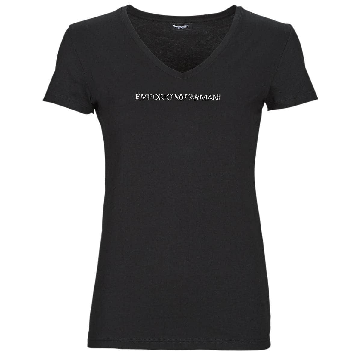 T-shirt Donna Emporio Armani T-SHIRT V NECK Nero