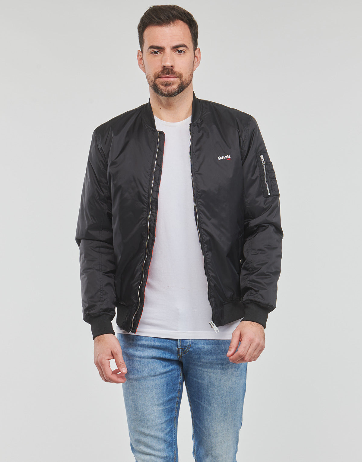 Giubbotto Uomo Schott  INDIANA  Nero