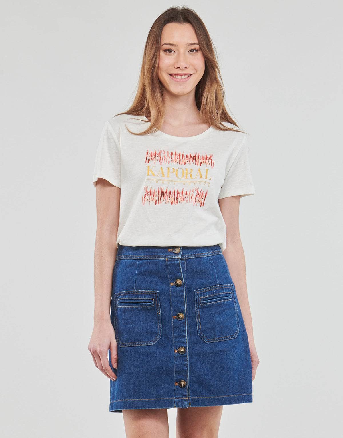 T-shirt Donna Kaporal JEMA ESSENTIEL Bianco