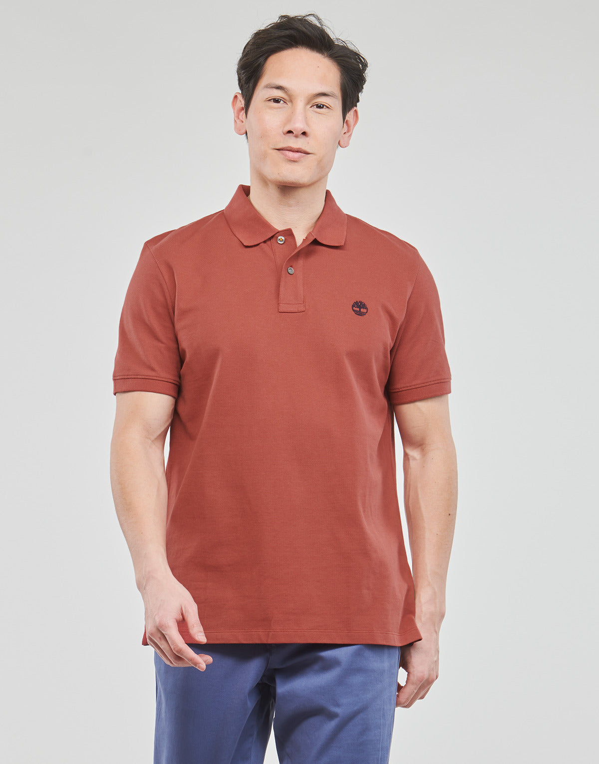 Polo Uomo Timberland SS Millers River Pique Polo (RF) Marrone