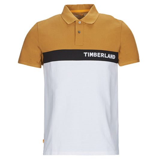 Polo Uomo Timberland SS Millers River Colourblock Polo Reg Bianco