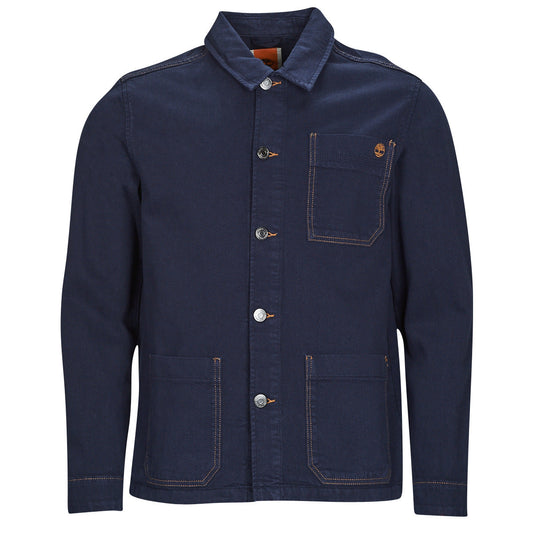 Giubbotto Uomo Timberland Work For The Future - Cotton Hemp Denim Chore Jacket Marine