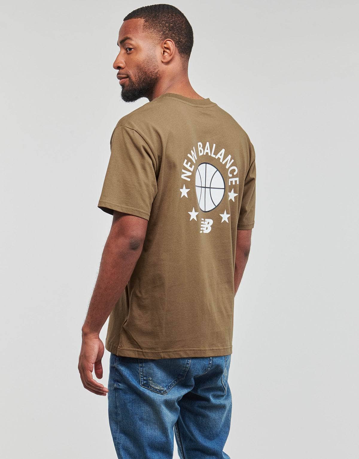 T-shirt Uomo New Balance MT33582-DHE Marrone