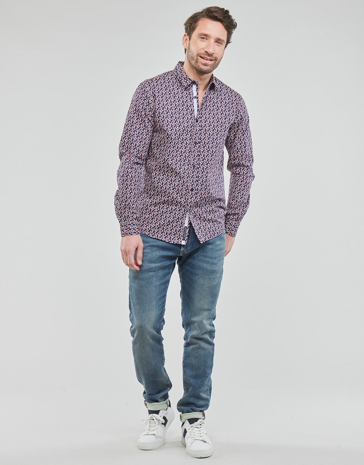 Jeans Slim Uomo Le Temps des Cerises 711 JOGG Blu