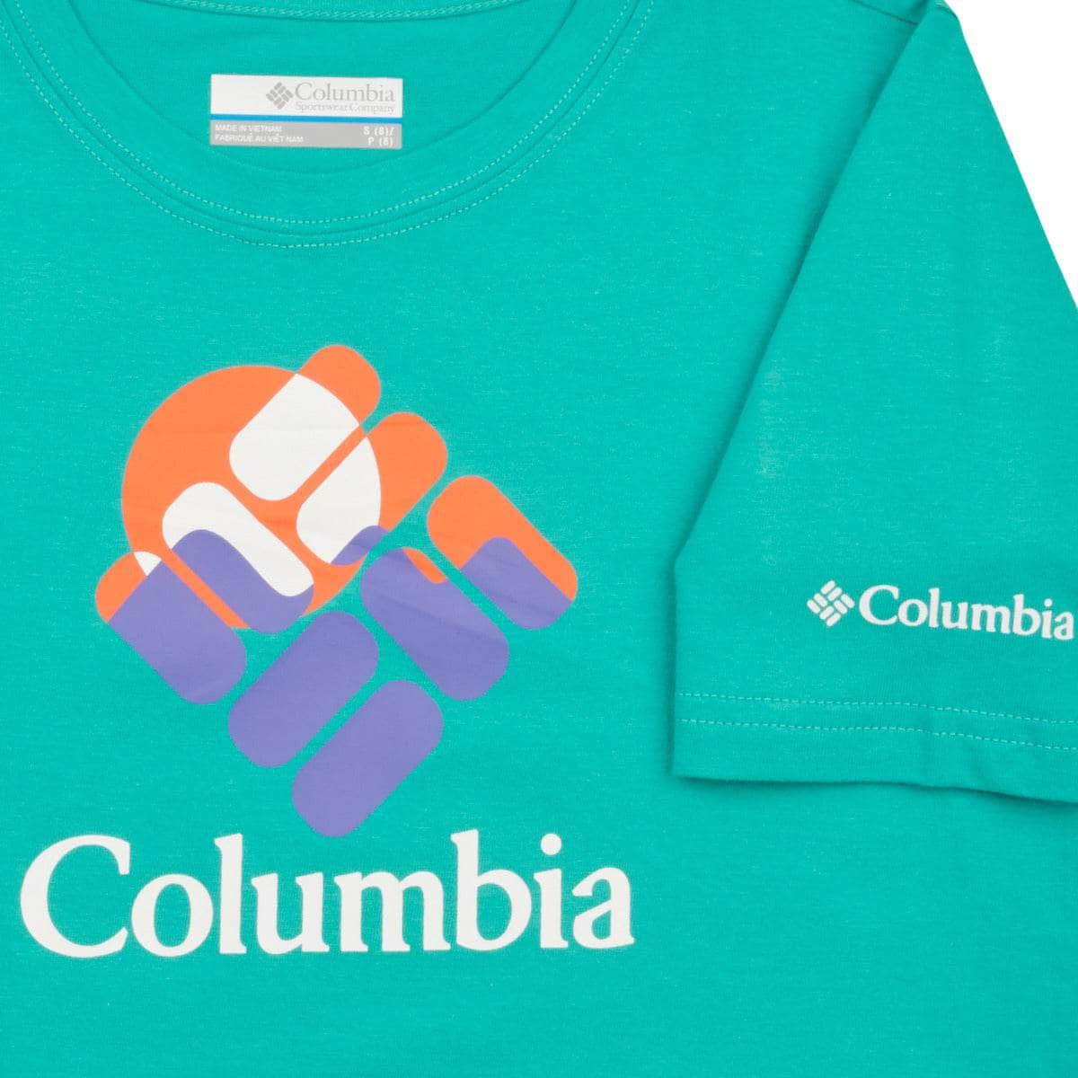 T-shirt ragazza Columbia Valley Creek Short Sleeve Graphic Shirt Blu