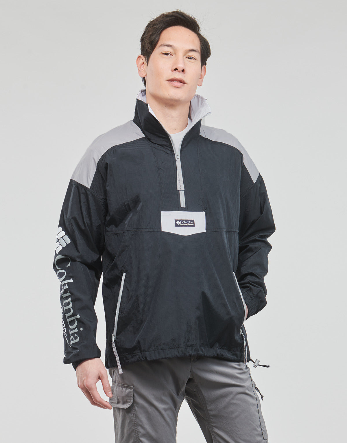 giacca a vento Uomo Columbia Santa Ana Anorak Nero