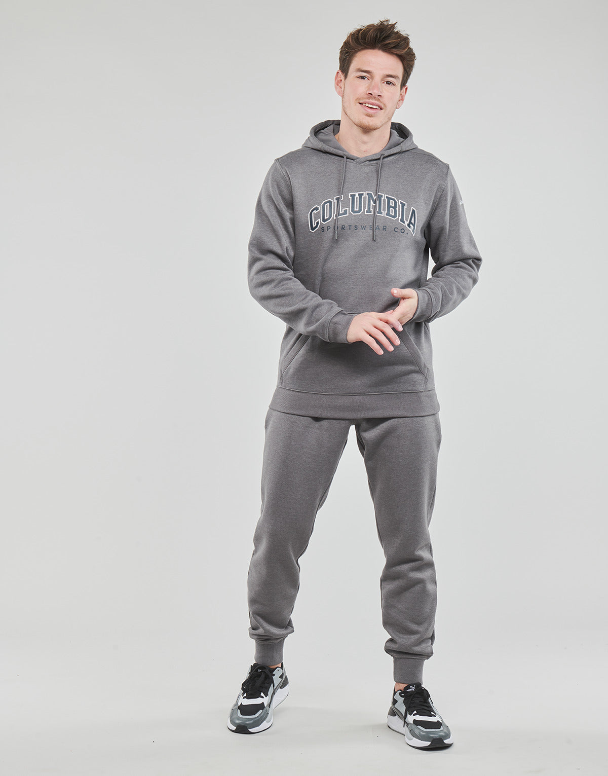 Pantaloni Sportivi Uomo Columbia CSC Logo Fleece Jogger II Grigio