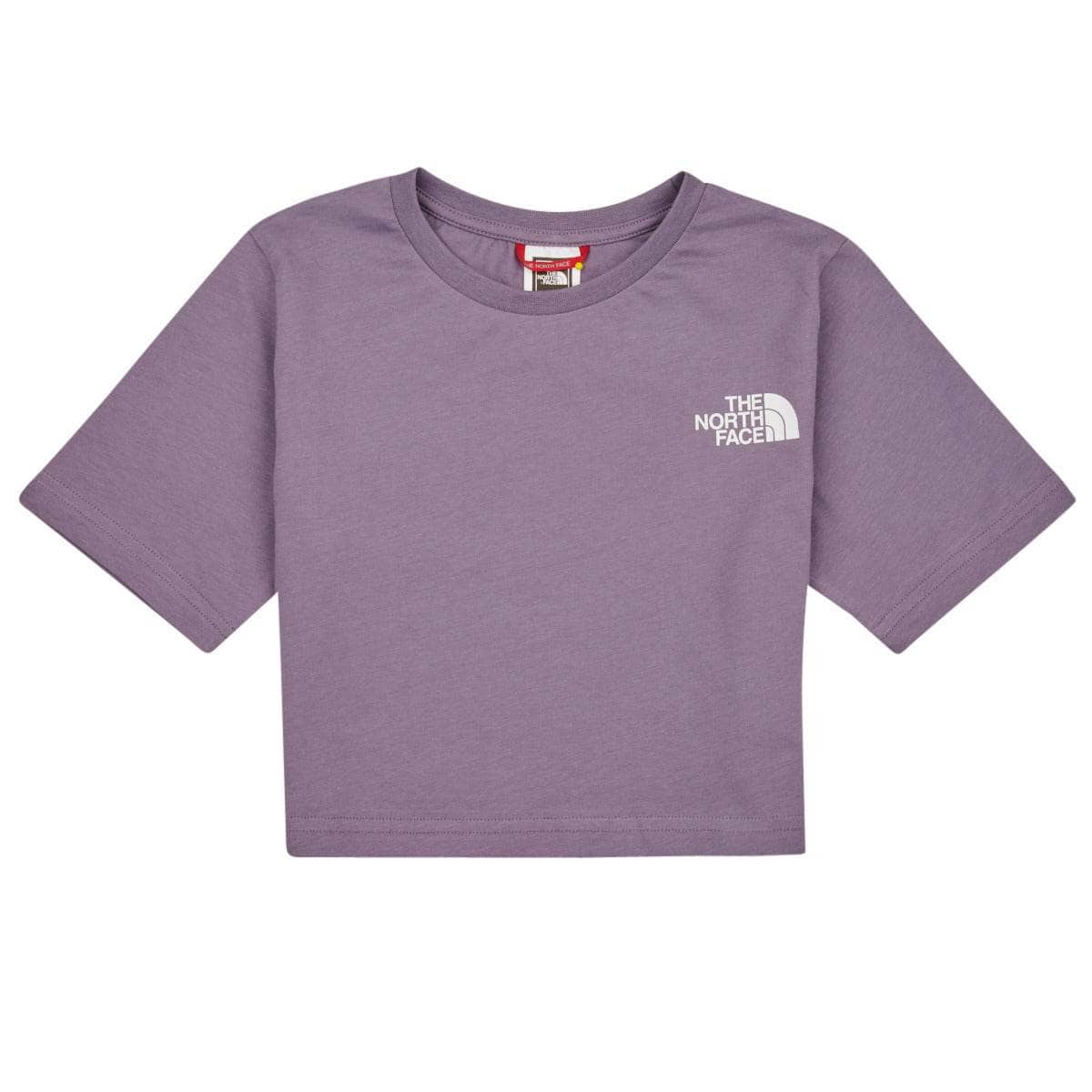 T-shirt ragazza The North Face Girls S/S Crop Simple Dome Tee Viola