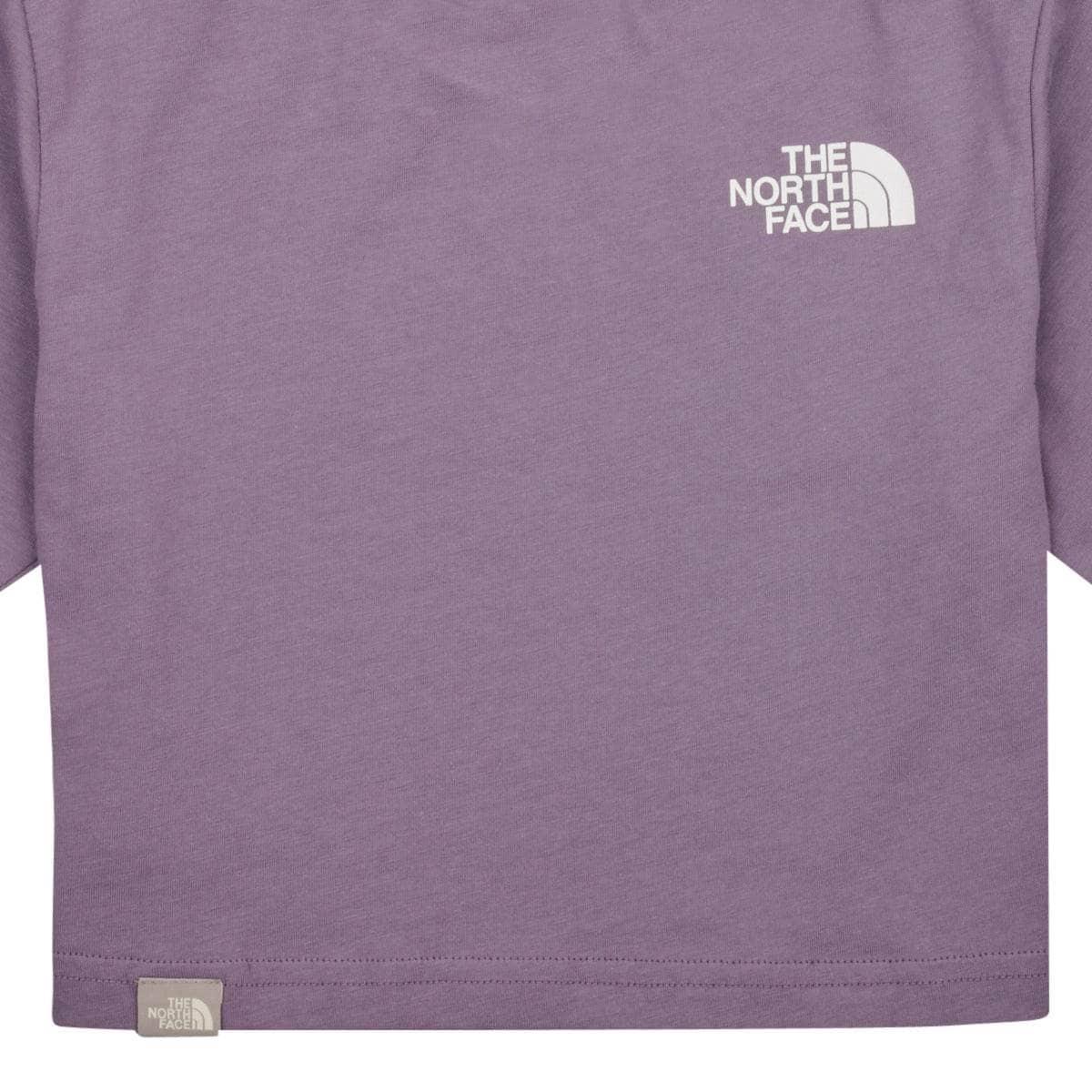 T-shirt ragazza The North Face Girls S/S Crop Simple Dome Tee Viola