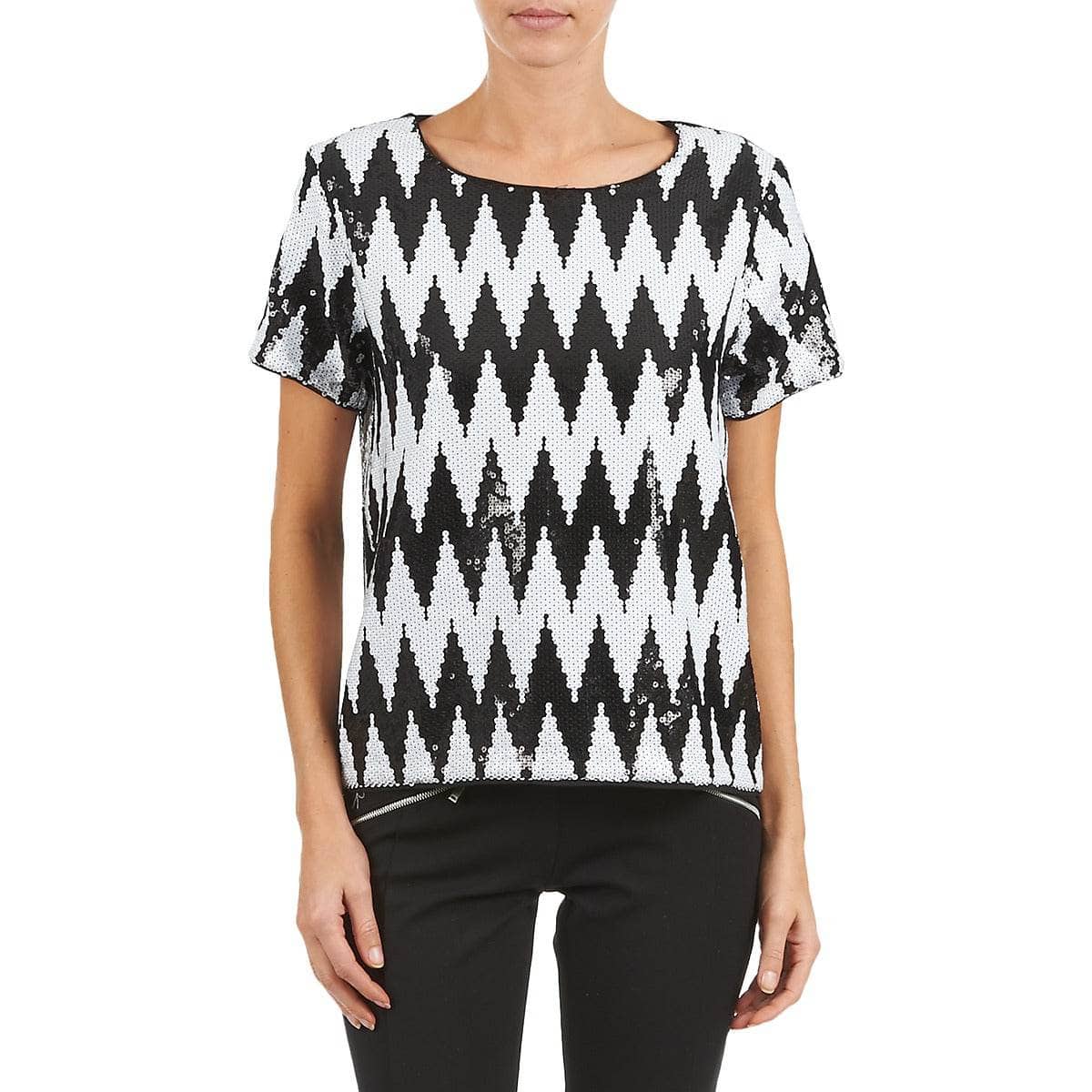 T-shirt Donna American Retro GEGE Nero