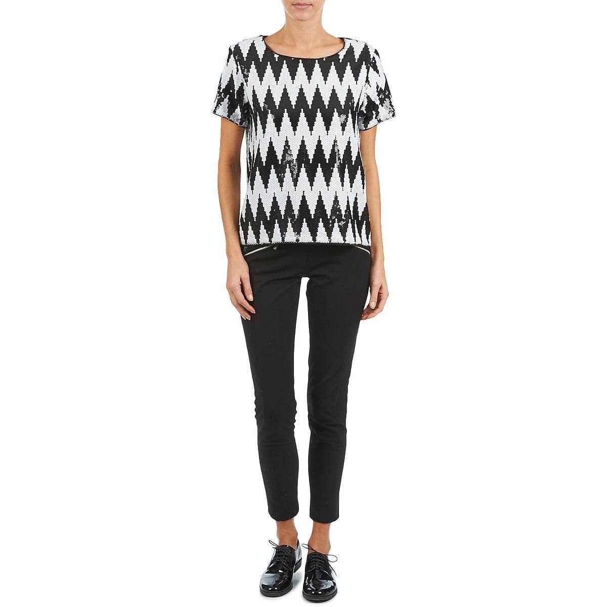 T-shirt Donna American Retro GEGE Nero