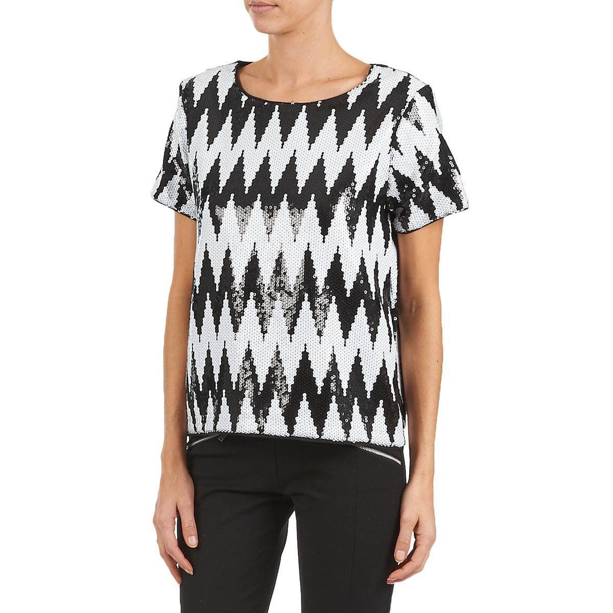 T-shirt Donna American Retro GEGE Nero