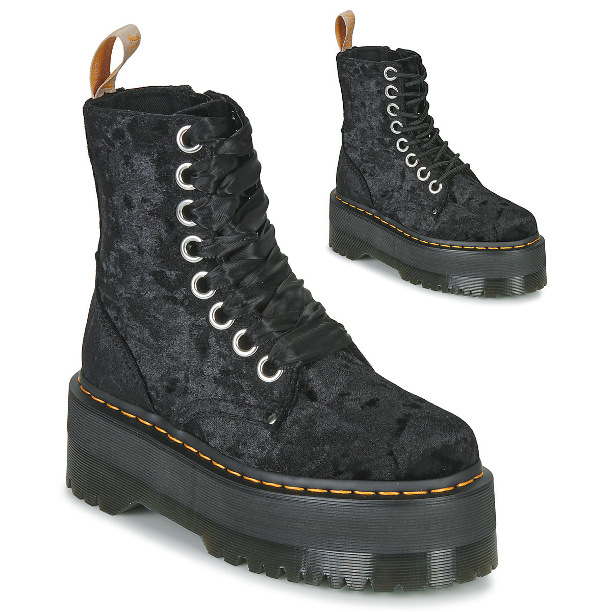 Stivaletti Donna Dr. Martens  JADON BOOT MAX CRUSH VELVET  Nero