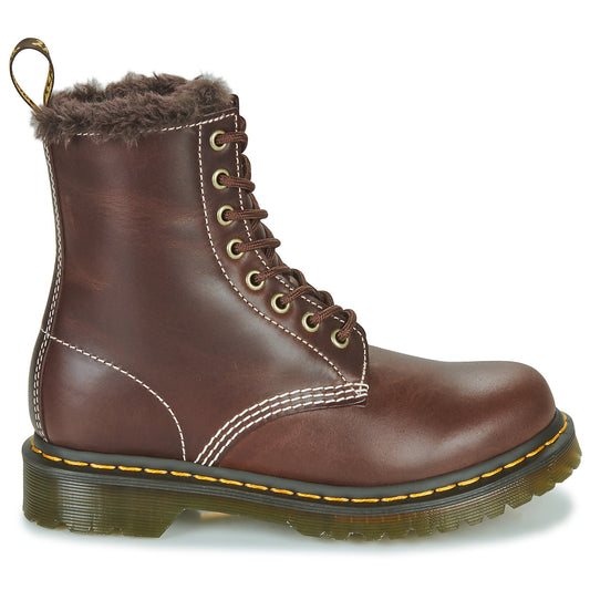 Stivaletti Donna Dr. Martens  1460 SERENA DARK BROWN CLASSIC PULL UP  Marrone