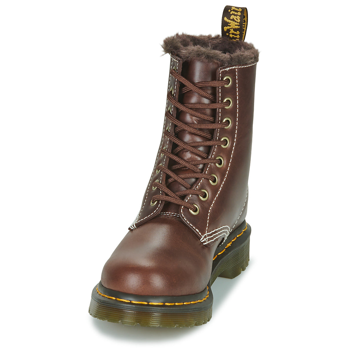 Stivaletti Donna Dr. Martens  1460 SERENA DARK BROWN CLASSIC PULL UP  Marrone