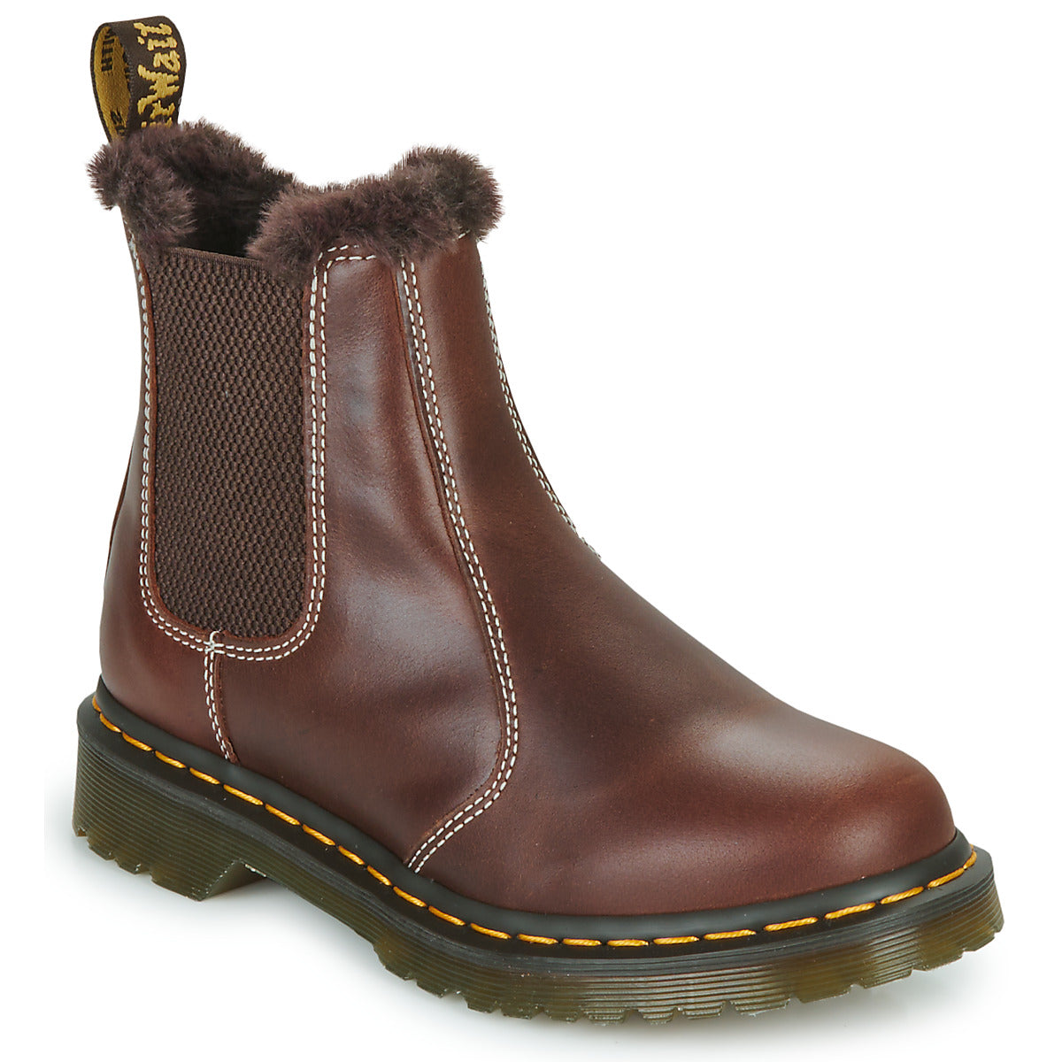 Stivaletti Donna Dr. Martens  2976 SERENA DARK BROWN CLASSIC PULL UP  Marrone