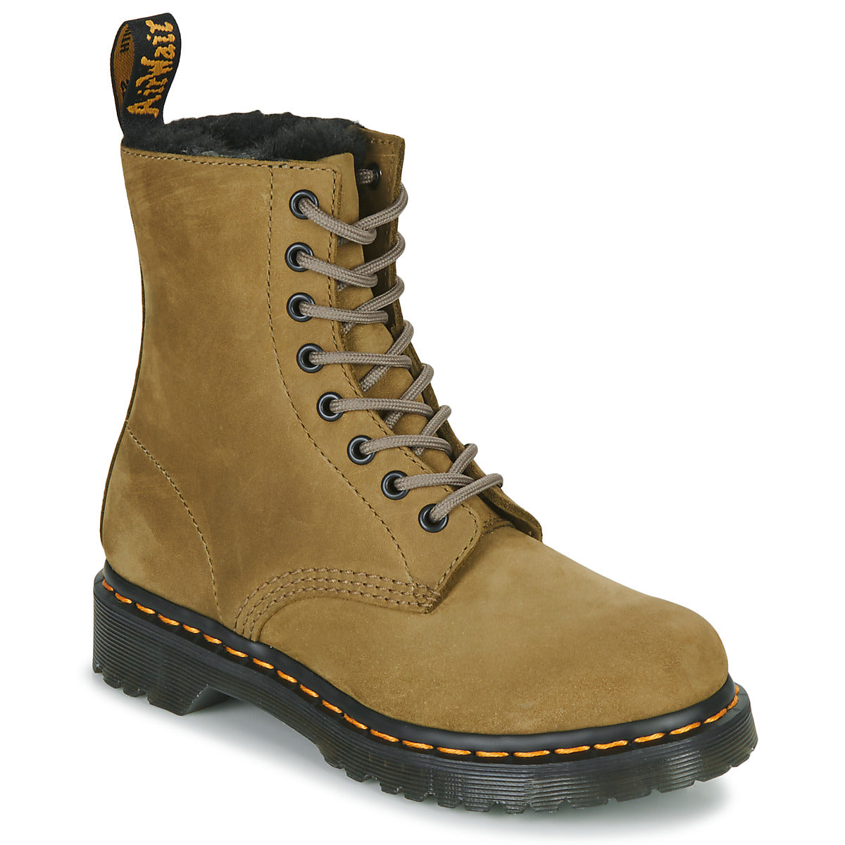 Stivaletti Donna Dr. Martens  1460 SERENA DMS OLIVE  Kaki