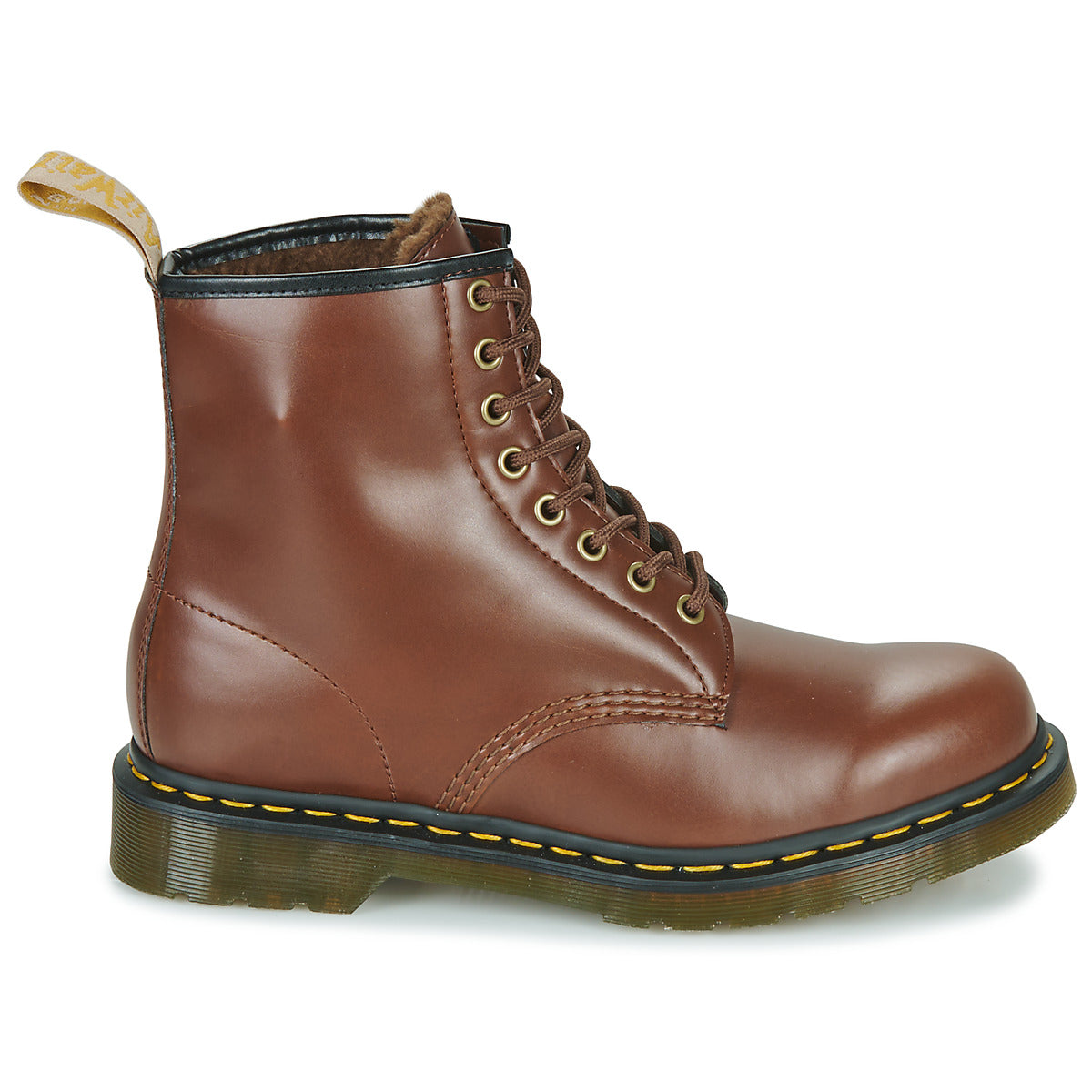 Stivaletti Uomo Dr. Martens  VEGAN 1460 BROWN NORFOLK  Marrone