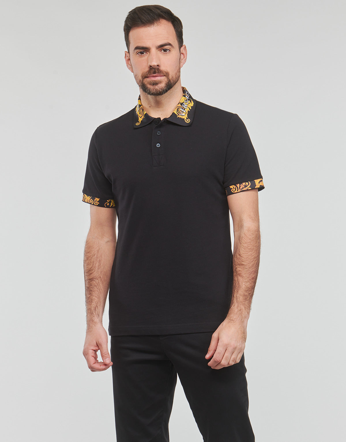 Polo Uomo Versace Jeans Couture  GAGT18-899  Nero