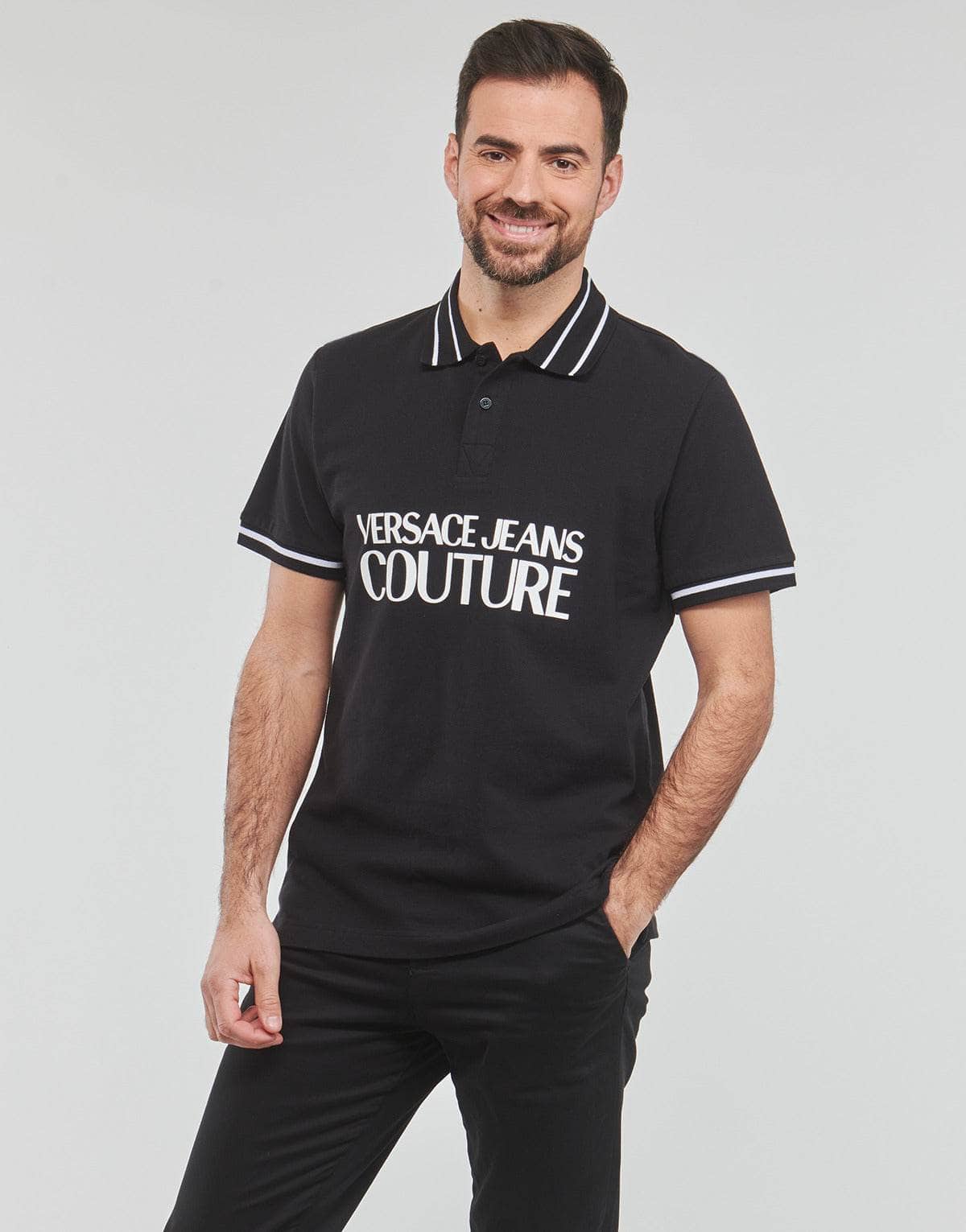 Polo Uomo Versace Jeans Couture GAGT03-899 Nero