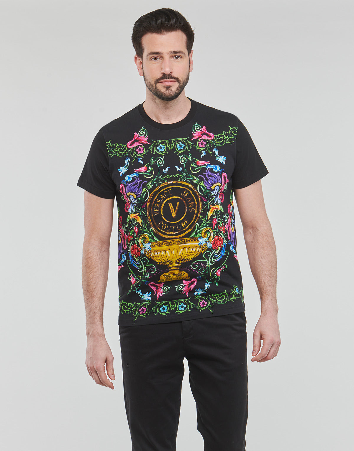 T-shirt Uomo Versace Jeans Couture  GAH6SG  Nero