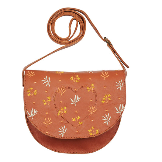 Borsa a tracolla ragazza Easy Peasy HANDIDOO COEUR Marrone