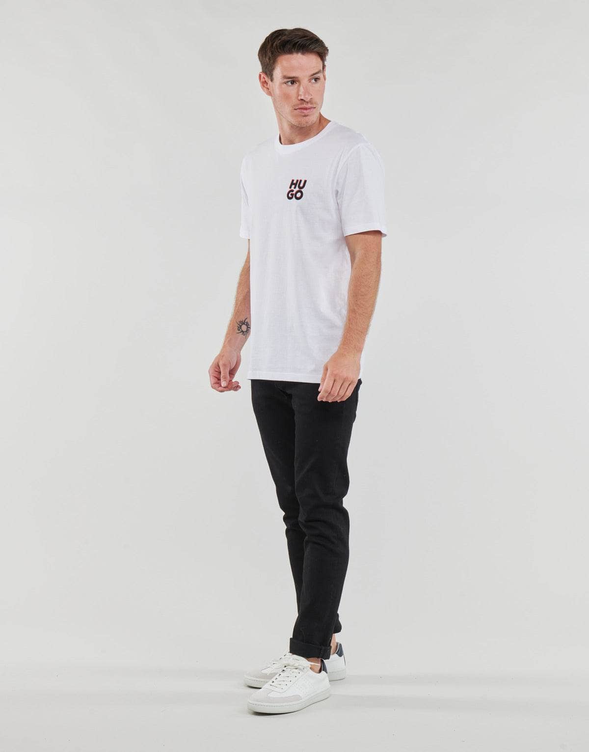 T-shirt Uomo HUGO HUGO-Dimento Nero