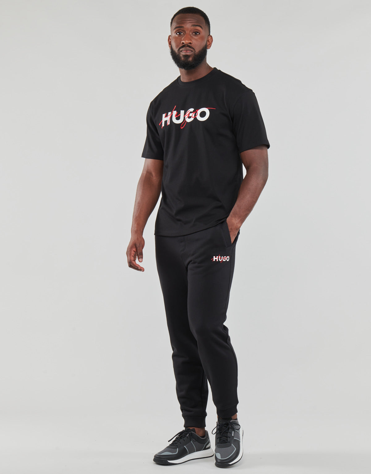 Pantaloni Sportivi Uomo HUGO  Drokko  Nero