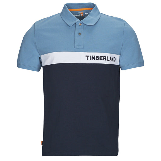 Polo Uomo Timberland SS Millers River Colourblock Polo Reg Blu