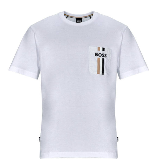 T-shirt Uomo BOSS TESSIN 07 Bianco