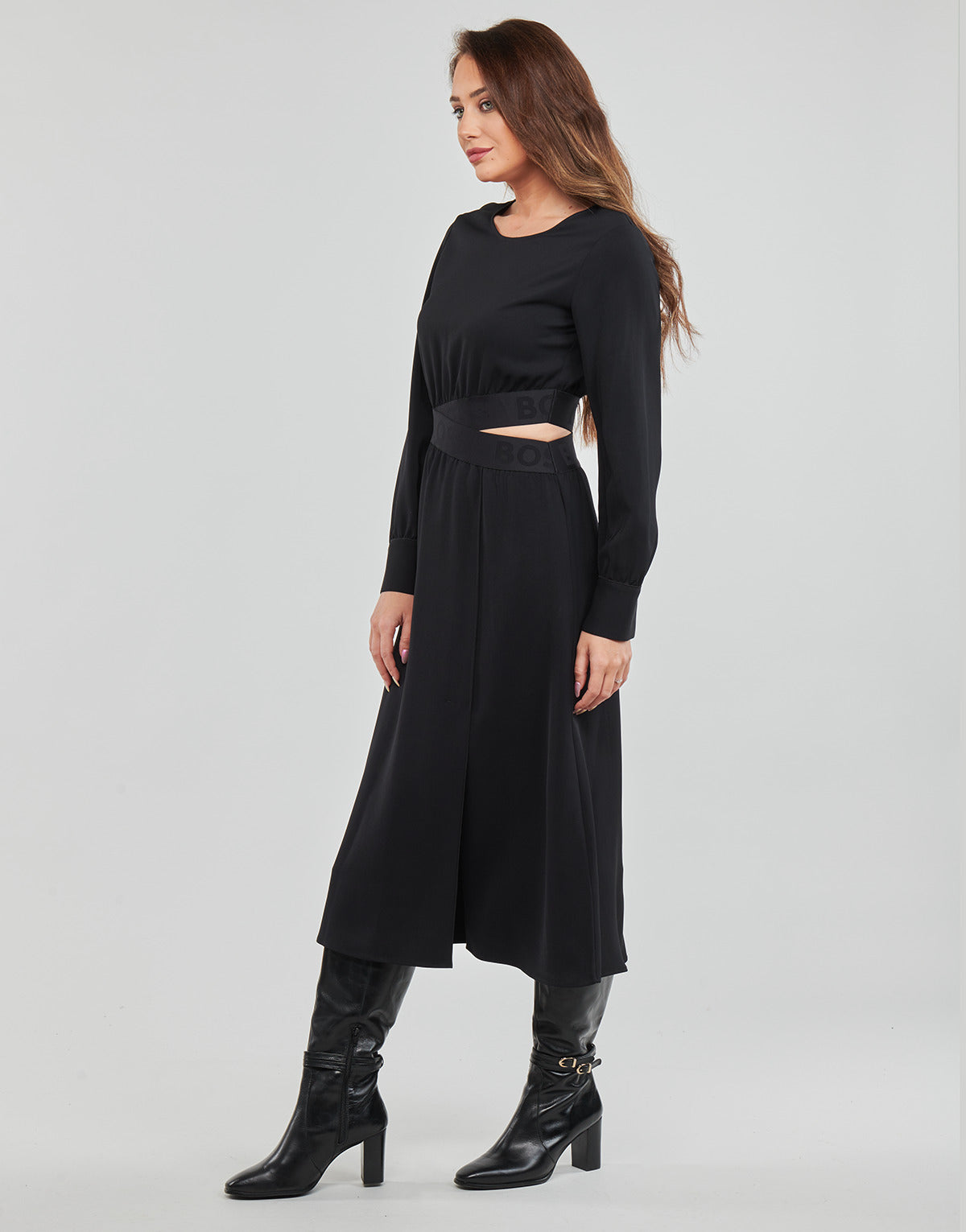 Abito lungo Donna BOSS Dedaga Nero